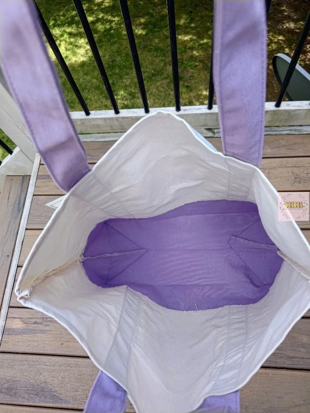 Trader Joe's Lavender Canvas Tote Bag